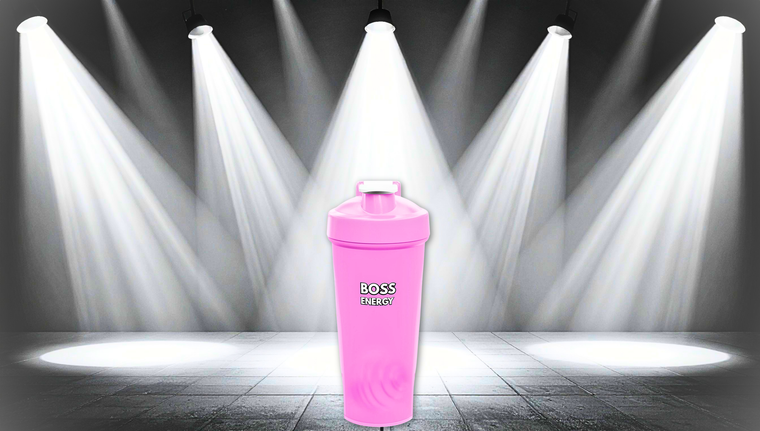 Protein Shaker Bottle – “BOSS ENERGY” Gym Blender Cup