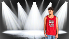 Gym-First Tank Top — "Single, Taken, At The Gym" Casual Workout Tank