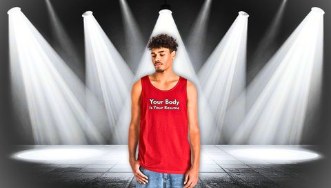 Tank Top — “Your Body Is Your Resume” Motivational Graphic Tank