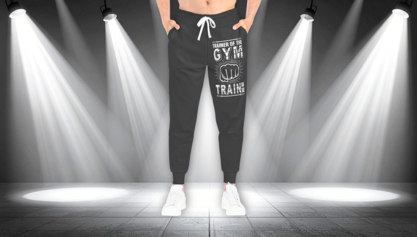 Gym Trainer Athletic Joggers – “Trainer of the Gym” Motivational Workout Pants