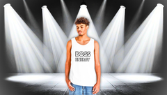Boss Energy Tank Top — Motivational Fitness & Streetwear Graphic Tank