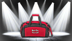 Bet On Yourself Gym Bag — Motivational Workout Duffel