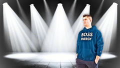Boss Energy Hoodie — Bold Graphic Champion Hoodie