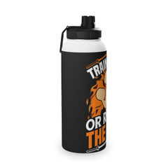 Gym Quotes Stainless Steel Water Bottle with Sports Lid
