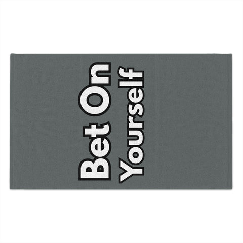 Bet On Yourself Rally Towel — Motivational 11x18 Game Day Towel