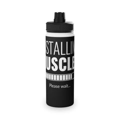 Motivational Stainless Steel Water Bottle - Instant Muscle Design