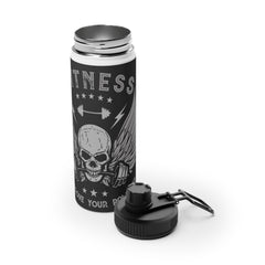 Fitness Skull Stainless Steel Water Bottle - Improve Your Power