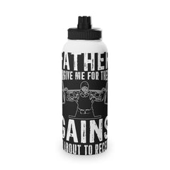 Motivational Stainless Steel Water Bottle – Fitness & Gym Design