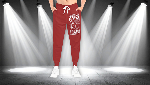 Gym Trainer Athletic Joggers – “Trainer of the Gym” Motivational Workout Pants