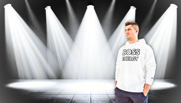 Boss Energy Hoodie — Bold Graphic Champion Hoodie