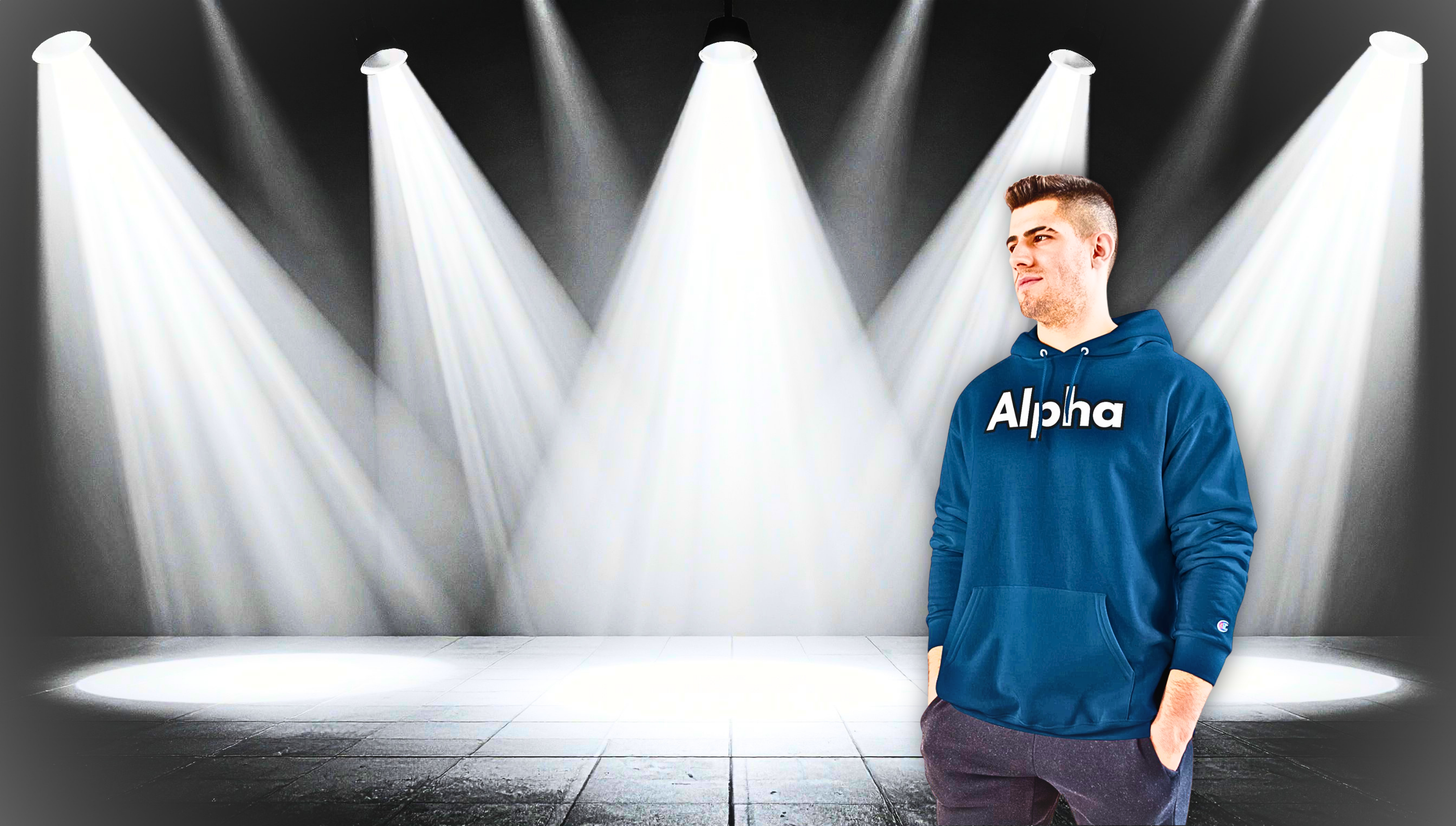 Alpha Hoodie — Bold Minimalist Champion Hoodie
