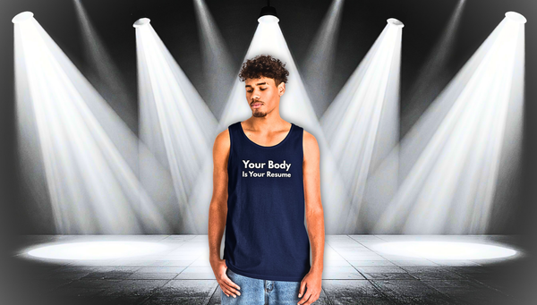 Tank Top — “Your Body Is Your Resume” Motivational Graphic Tank