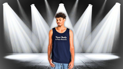 Tank Top — “Your Body Is Your Resume” Motivational Graphic Tank