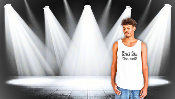 Bet On Yourself Tank Top — Motivational Fitness Tee