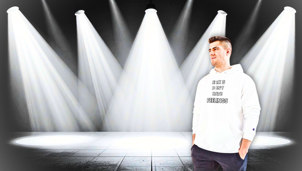 Facts Don't Have Feelings Hoodie — Minimalist White Graphic Pullover