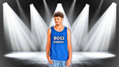 Boss Energy Tank Top — Motivational Fitness & Streetwear Graphic Tank