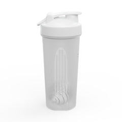 Protein Shaker Bottle - Leakproof Gym Mixer with Mixing Ball