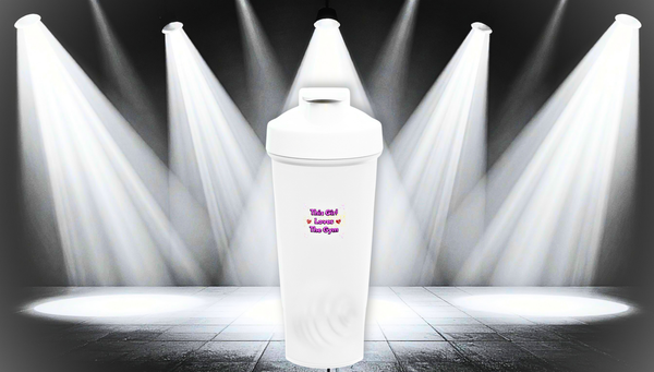 Protein Shaker Bottle — "Sweat Now, Shine Later" Gym Shake Cup