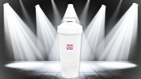 Protein Shaker Bottle — "Sweat Now, Shine Later" Gym Shake Cup