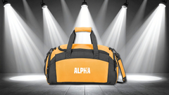 Alpha Gym Bag — Durable Athletic Duffel with 'ALPHA' Logo
