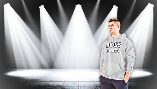 Boss Energy Hoodie — Bold Graphic Champion Hoodie