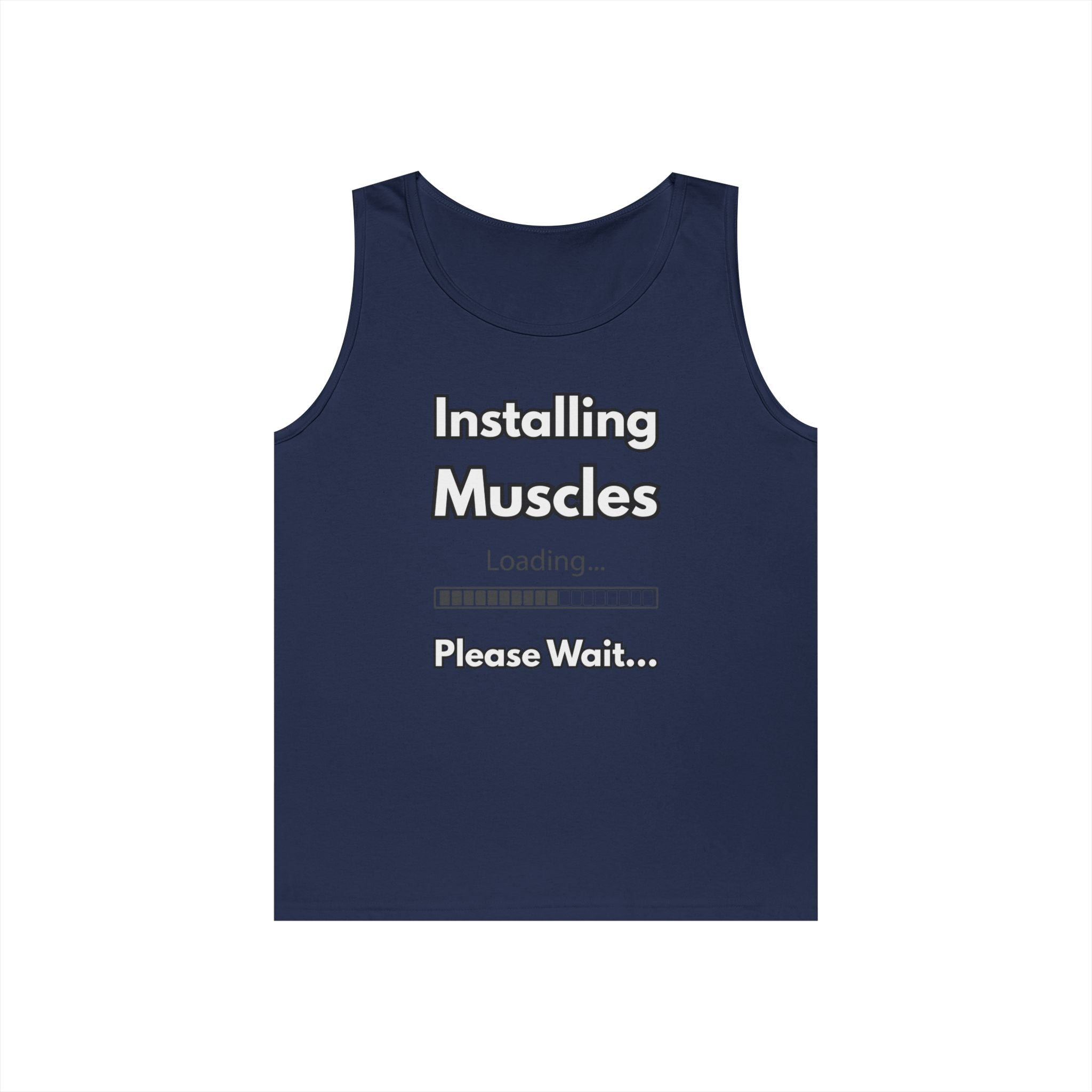 Installing Muscles Tank Top — Funny Gym Workout Shirt