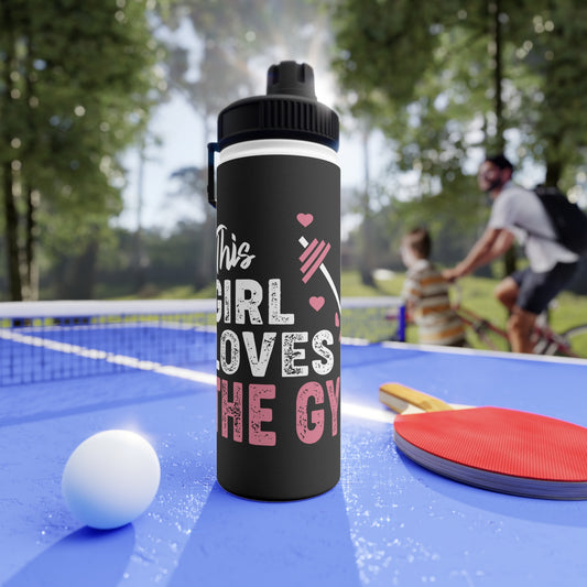 This Girl Loves The Gym Stainless Steel Water Bottle | Sporty Hydration Gear