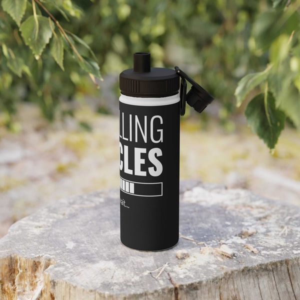Motivational Stainless Steel Water Bottle - Instant Muscle Design