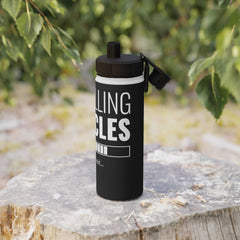 Motivational Stainless Steel Water Bottle - Instant Muscle Design