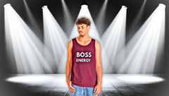 Boss Energy Tank Top — Motivational Fitness & Streetwear Graphic Tank