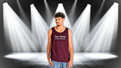 Tank Top — “Your Body Is Your Resume” Motivational Graphic Tank