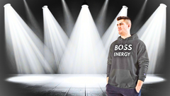 Boss Energy Hoodie — Bold Graphic Champion Hoodie