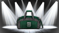 Gym Bag — "Single Taken at the Gym" Duffel for Workout Lovers