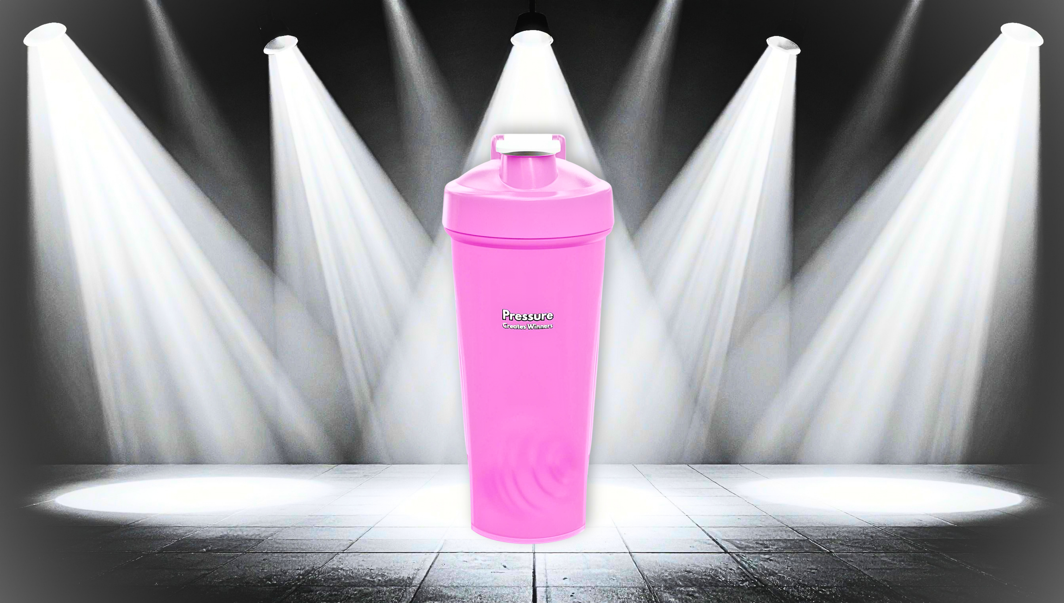 Protein Shaker Bottle - Leakproof Gym Mixer with Mixing Ball
