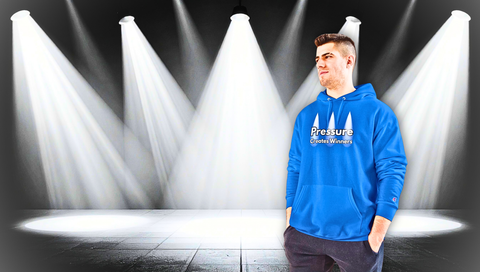 Hoodie — "Pressure Creates Winners" Motivational Champion Hoodie