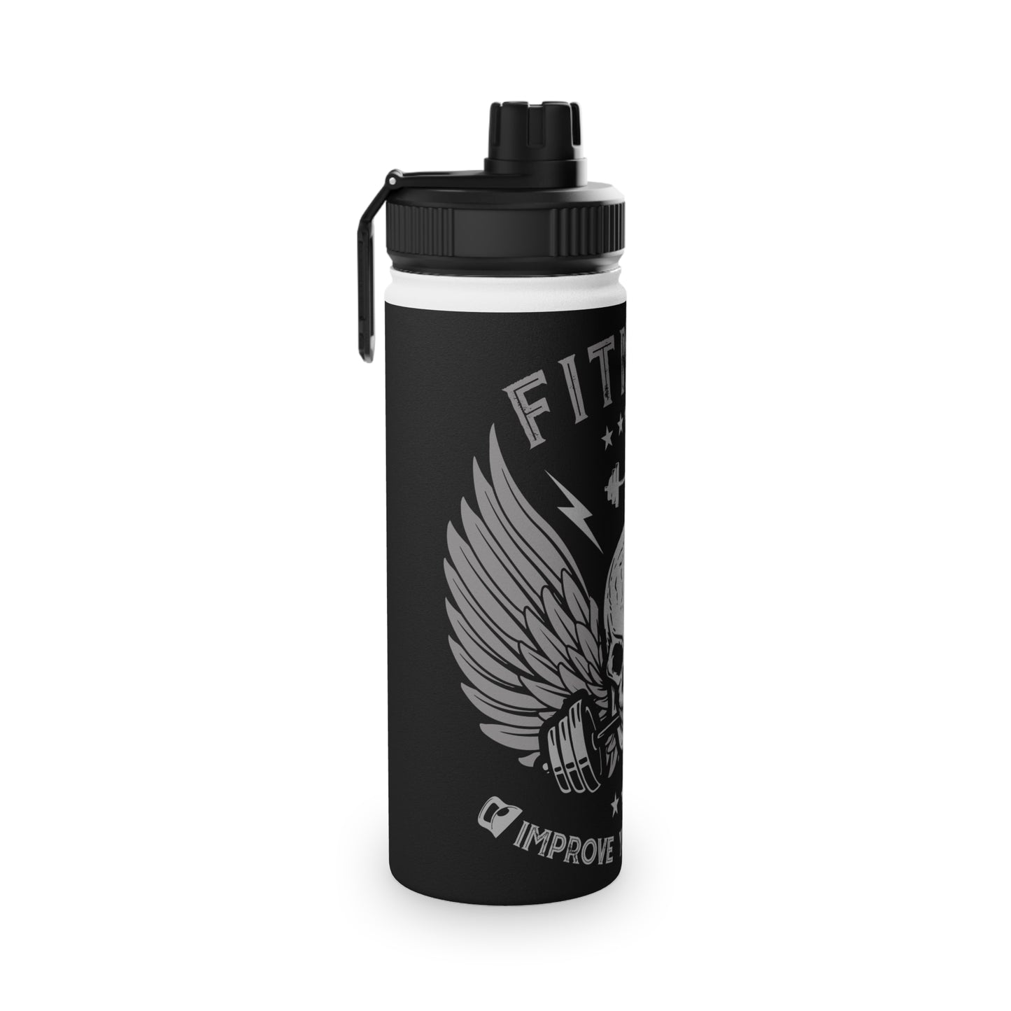 Fitness Skull Stainless Steel Water Bottle - Improve Your Power