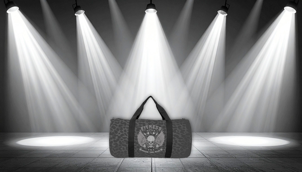 Fitness Skull Duffel Bag — Camo/Checker Gym Travel Bag