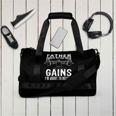 All-over print gym bag