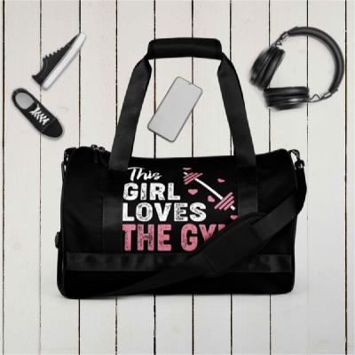 All-over print gym bag